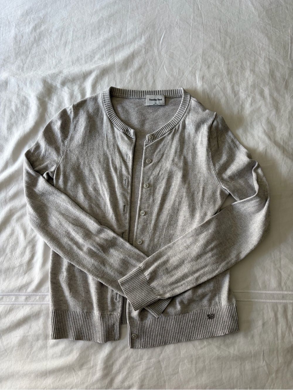 Aritzia Light Gray Cardigan Size XS